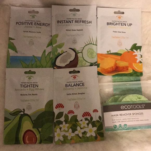 Paper facial mask 5 and mask remover sponge. - Picture 3 of 10